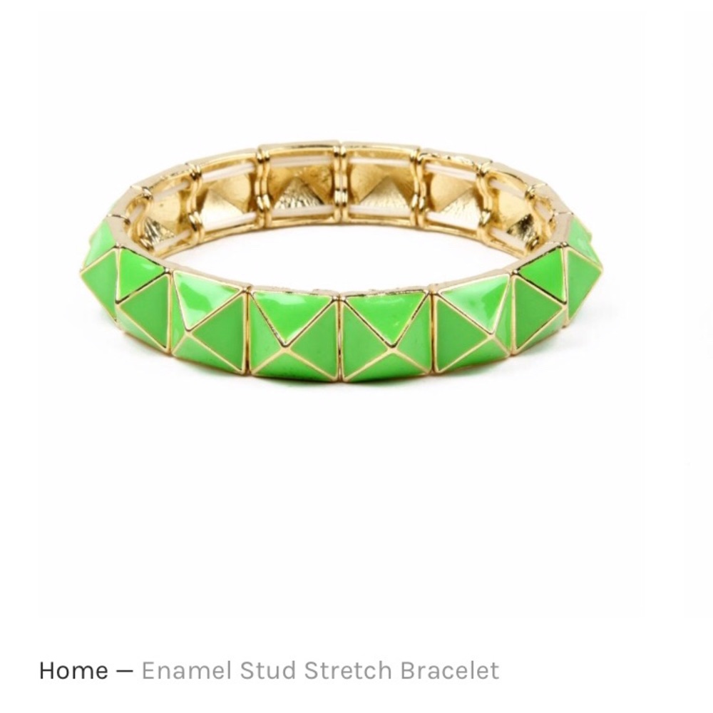 Amrita Singh Enamel Stud Stretch Bracelet